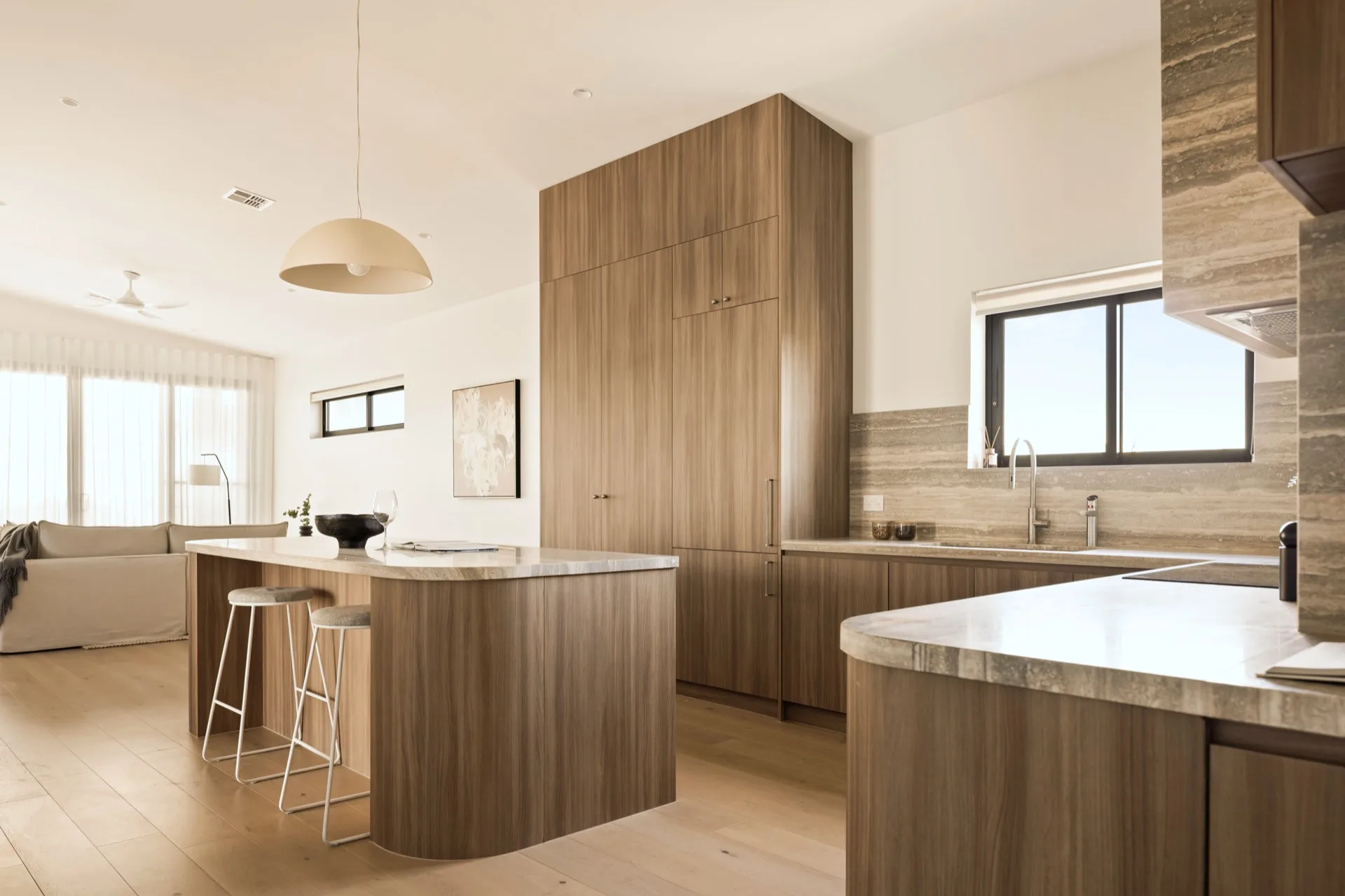 Living and kitchen, in one room